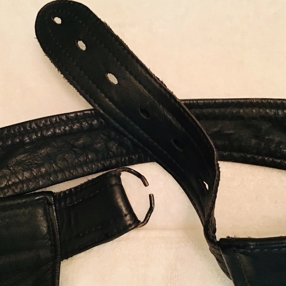 100% HANDMADE LEATHER CHAPS,ANTIQUE, 35 years old. - Picture 6 of 7